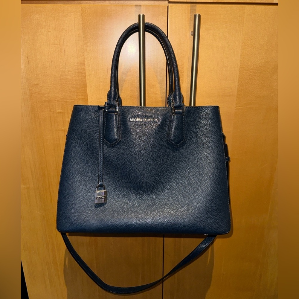 Michael Kors Dark Blue Satchel